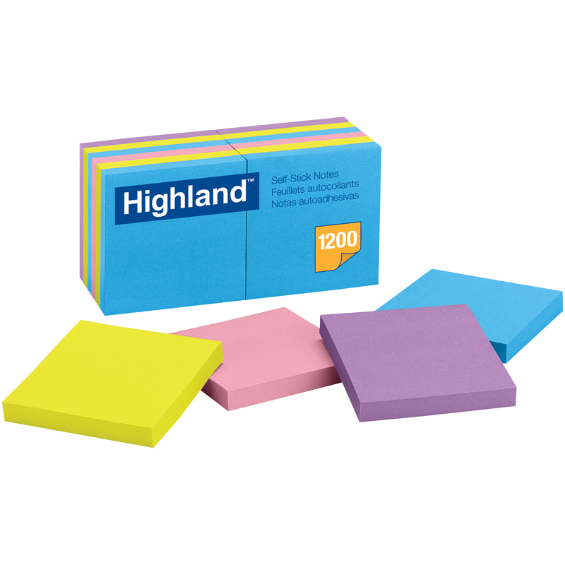 Highland Self-Stick 12 Pads 3 X 3