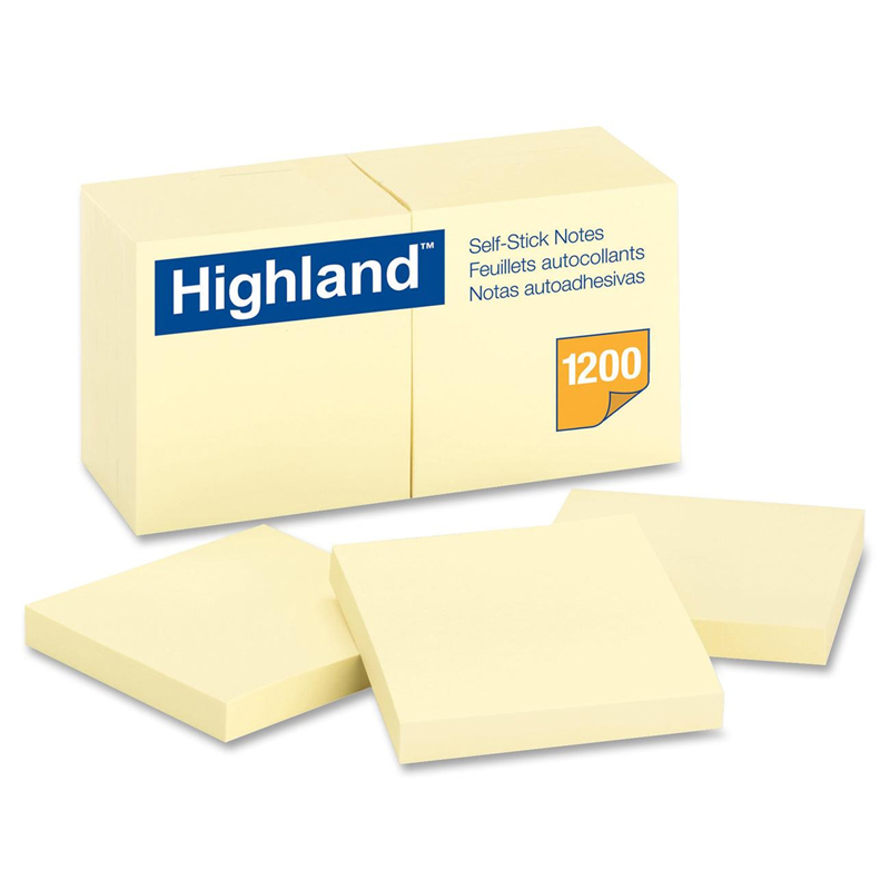 Highland Self-Stick Notes 12 Pads