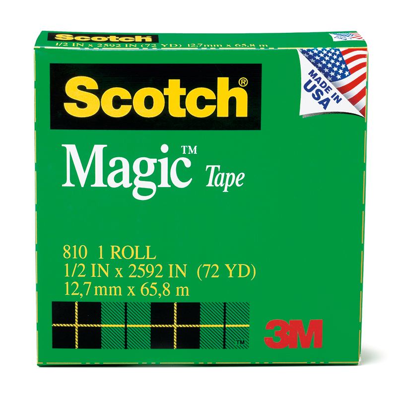 Tape Scotch Magic 1/2 X 36 Yds