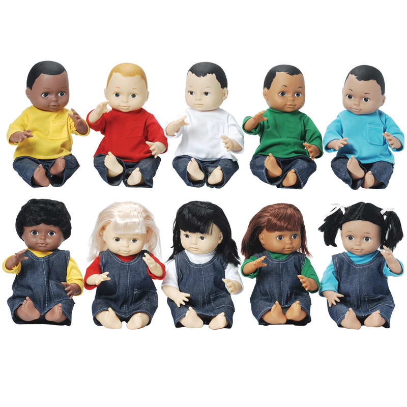 Dolls Multi-Ethnic 10-Doll School