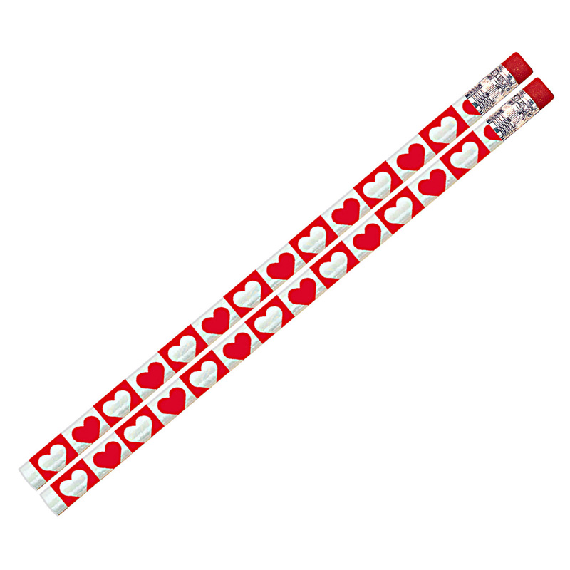 Hearts O Glitter Pencil 12pk