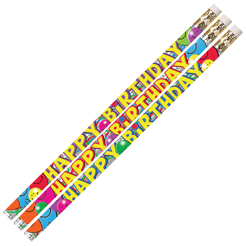 (12 Dz) Birthday Bash Pencils