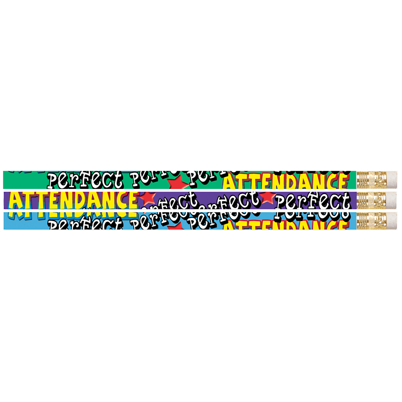 (12 Dz) Perfect Attendance Pencils