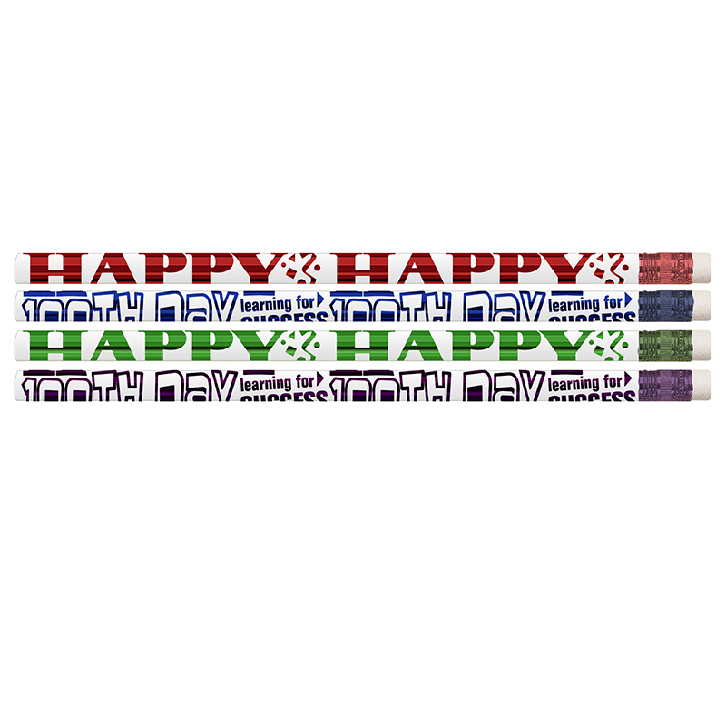 Happy 100th Day Pencils Pack Of 12