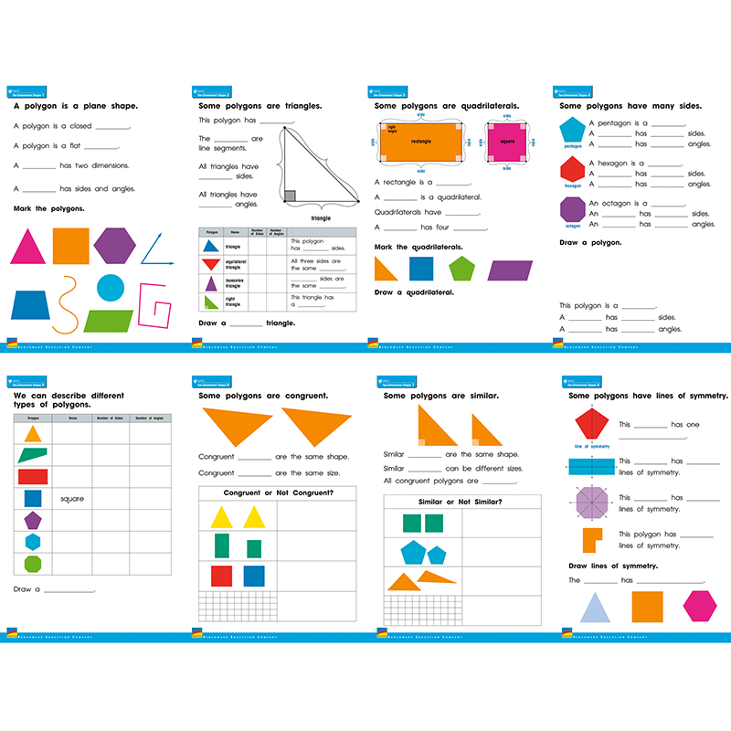 2 Dimensional Shapes Posters