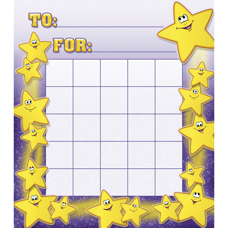 Smiley Stars Motivational Charts