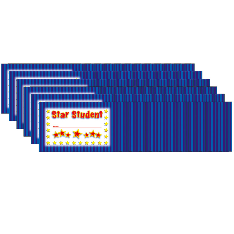 (6 Pk) Incentive Punch Cards Star