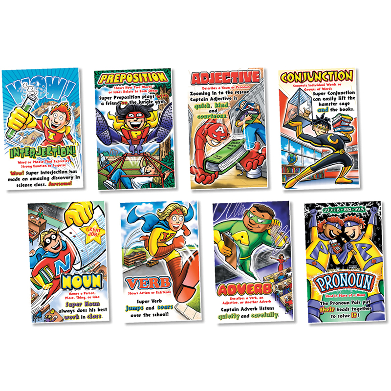 Parts Of Speech Superheroes