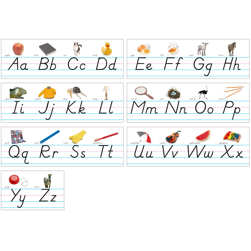 Alphabet Lines Modern Manuscript