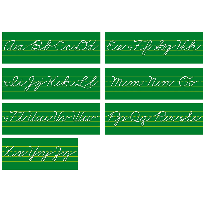 Alphabet Lines Traditional Cursive