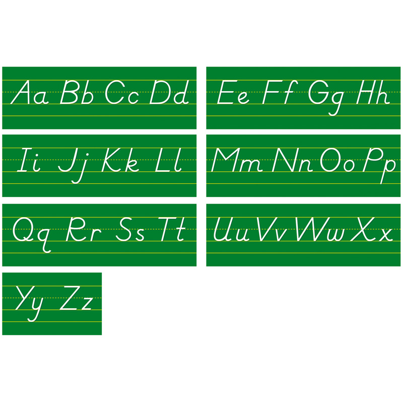 Modern Manuscript Alphabet Lines