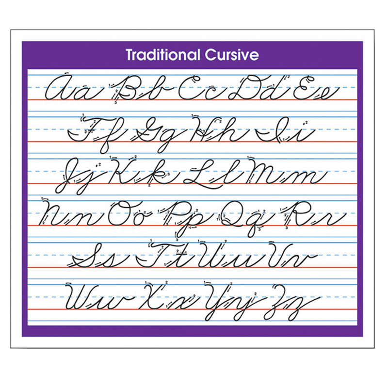 Desk Prompts Traditional Cursive