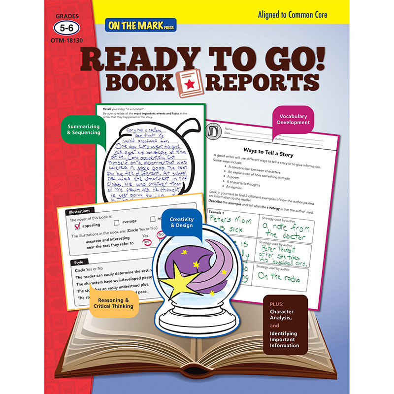 Ready To Go Book Reports Gr 5-6