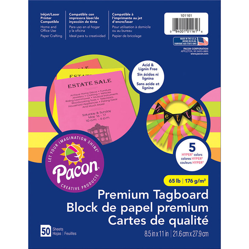 (3 Pk) Brts Premium Tagboard Asst