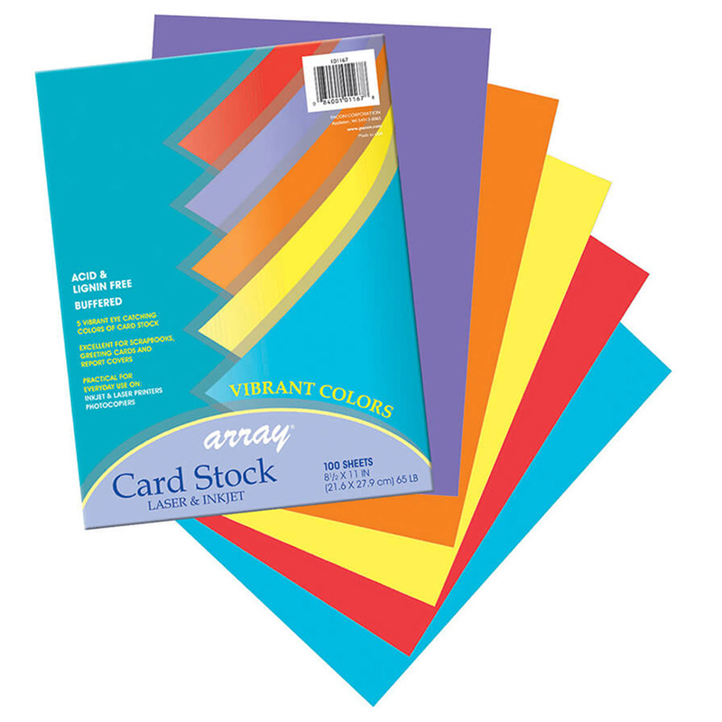 Array Card Stock Vibrant 100 Sht