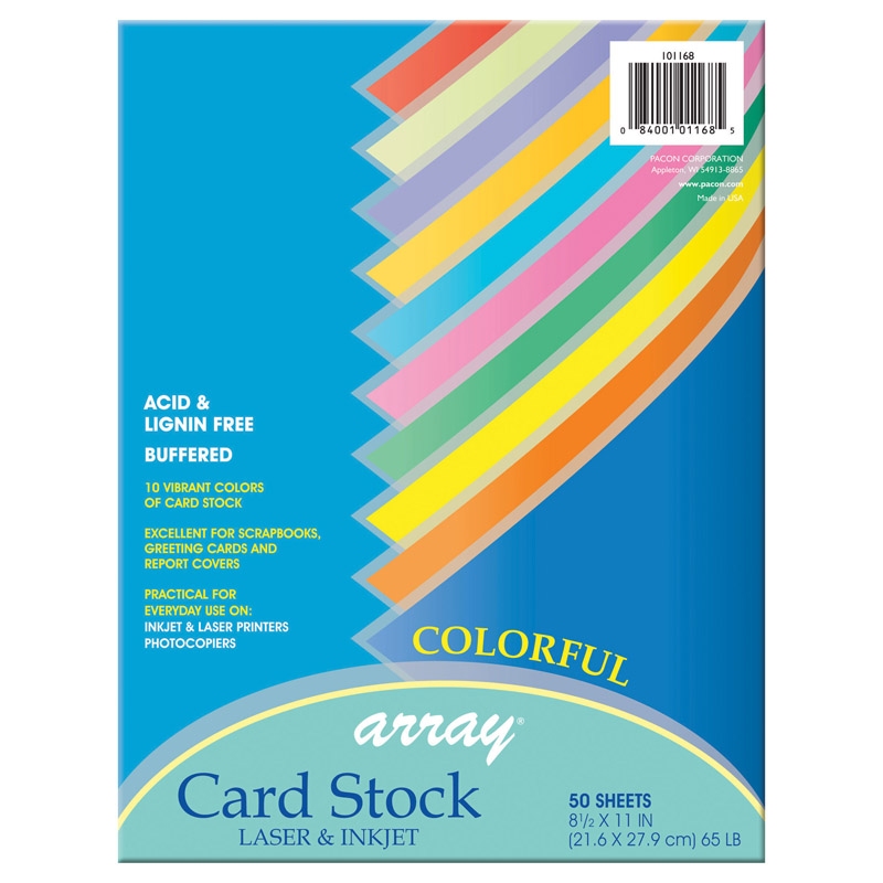 (5 Pk) Pacon Card Stock 8.5x11