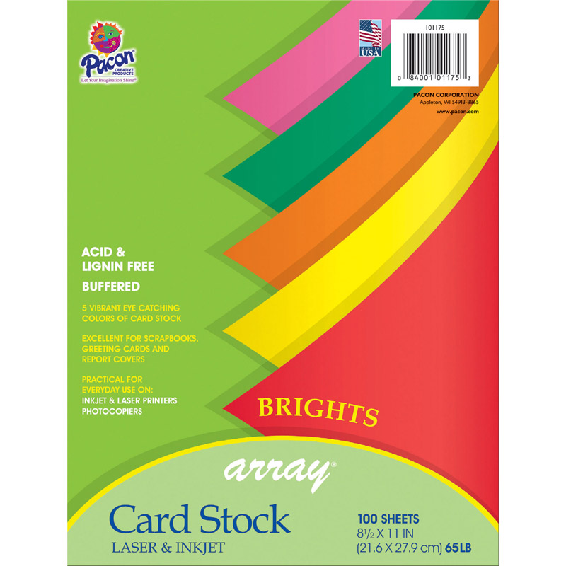 Array Card Stock Brights Assorted