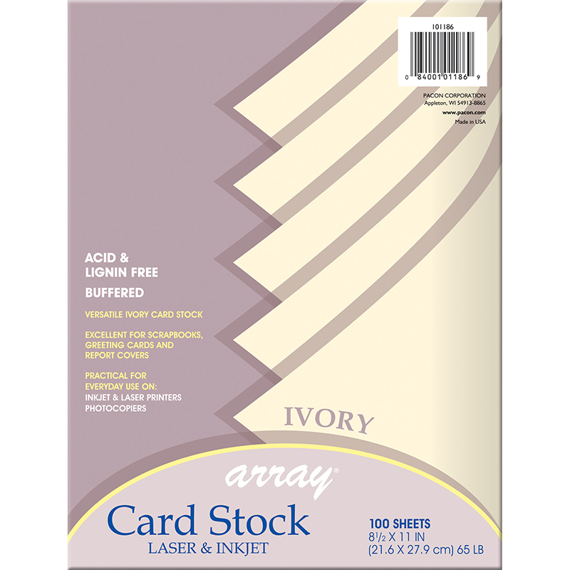 (2 Pk) Array Card Stock Ivory