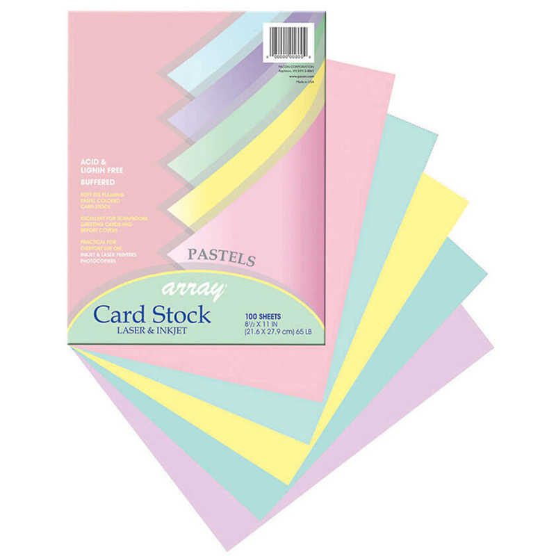 (2 Pk) Array Card Stock Pastel