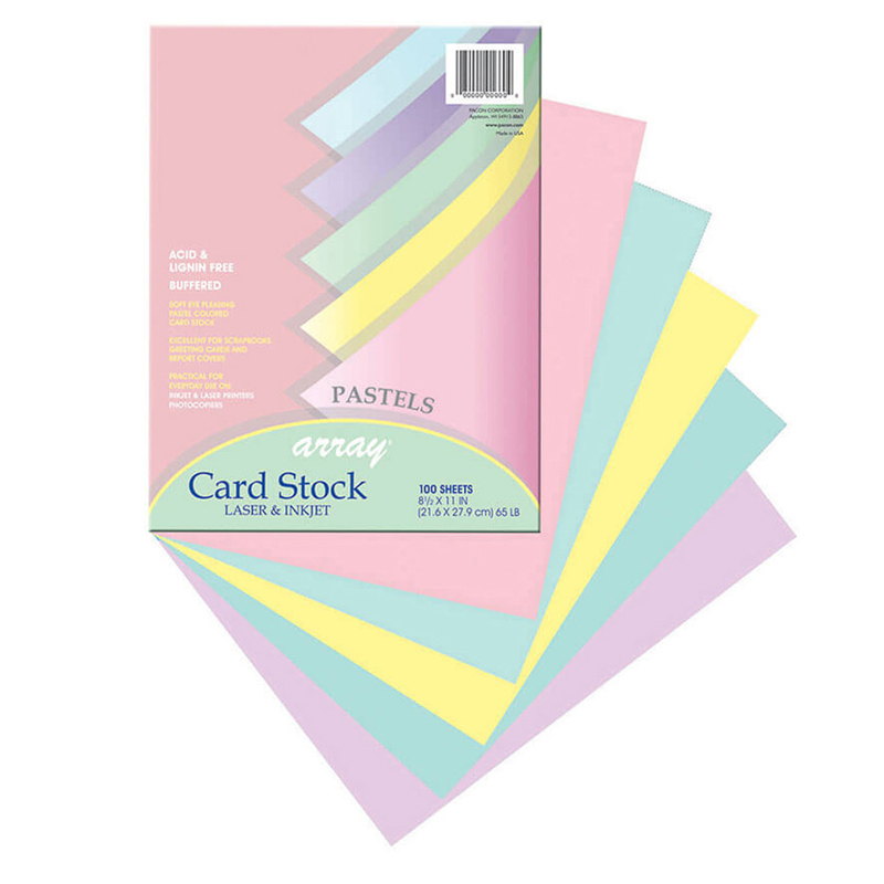 Array Card Stock Pastel 100 Sht 5