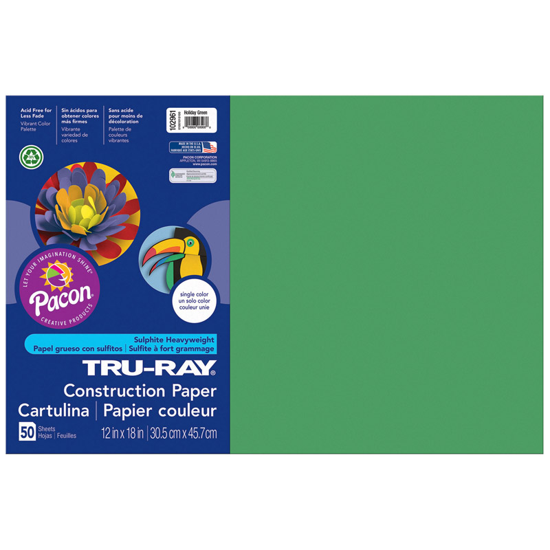 Tru Ray 12 X 18 Holiday Green 50sht