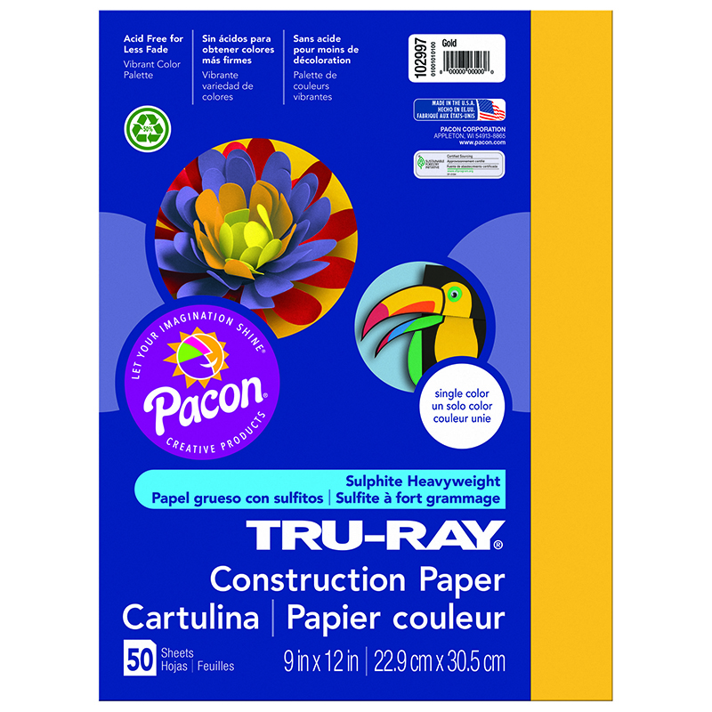 (10 Pk) Tru Ray 9x12 Gold