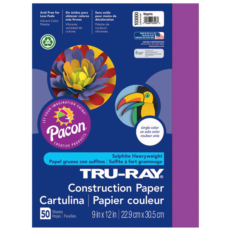 (10 Pk) Tru Ray 9x12 Magenta