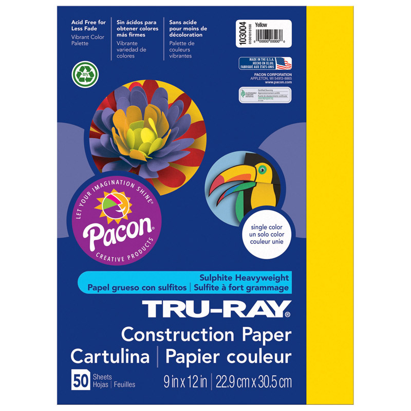 (10 Pk) Tru Ray 9x12 Yellow