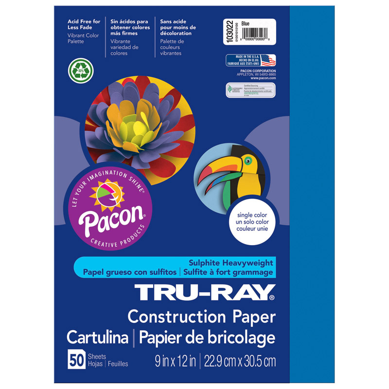 (10 Pk) Tru Ray 9x12 Blue