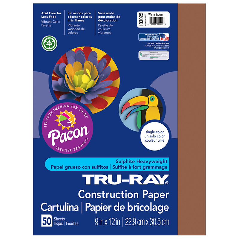 (10 Pk) Tru Ray 9x12 Brown