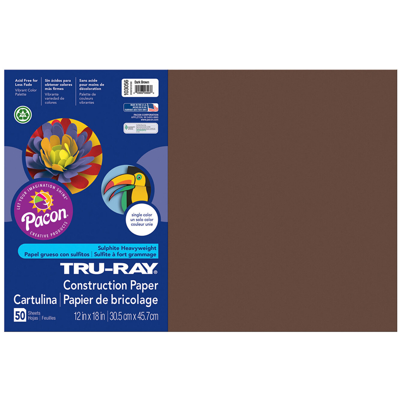 (5 Pk) Tru Ray 12x18 Dark Brown