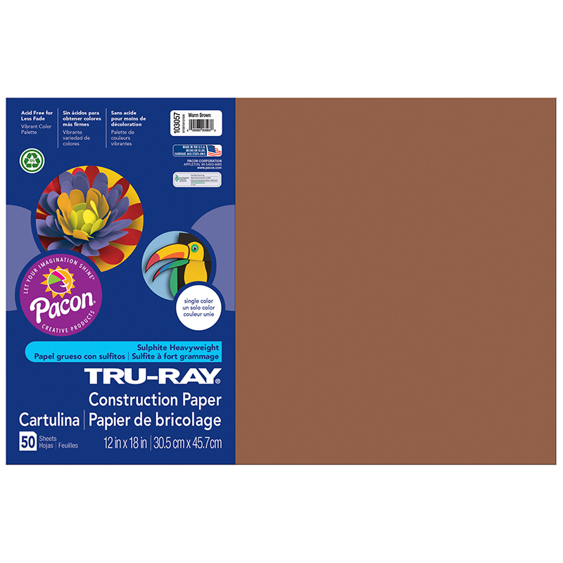 Tru Ray 12 X 18 Brown 50 Sht