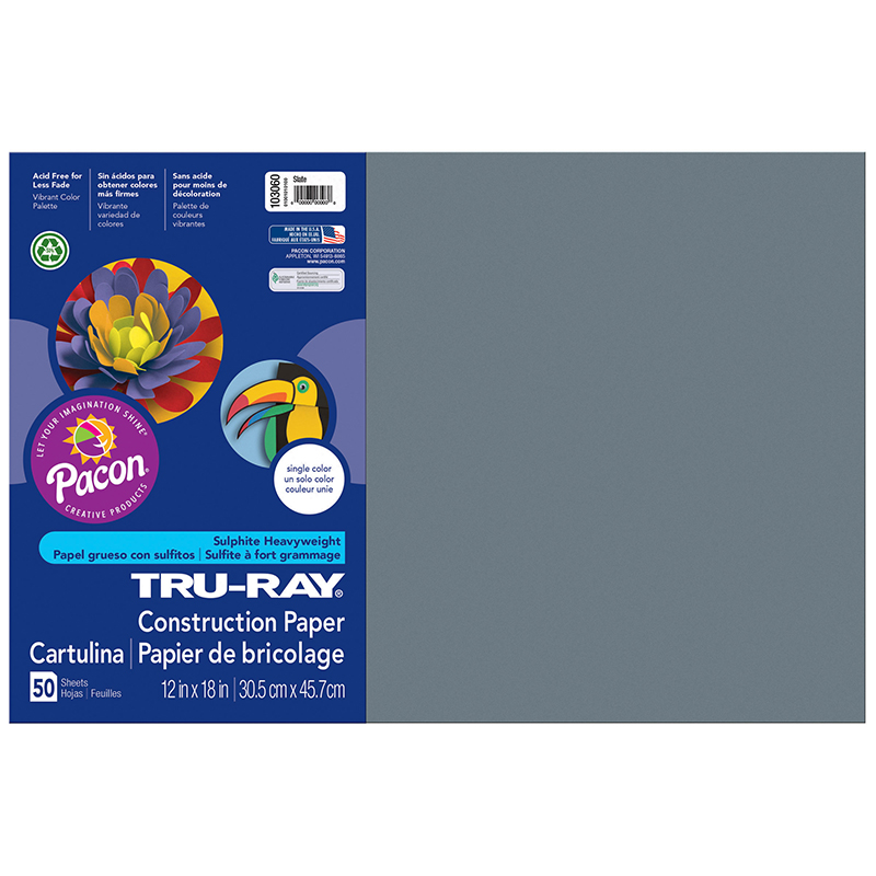 (5 Pk) Tru Ray 12x18 Slate