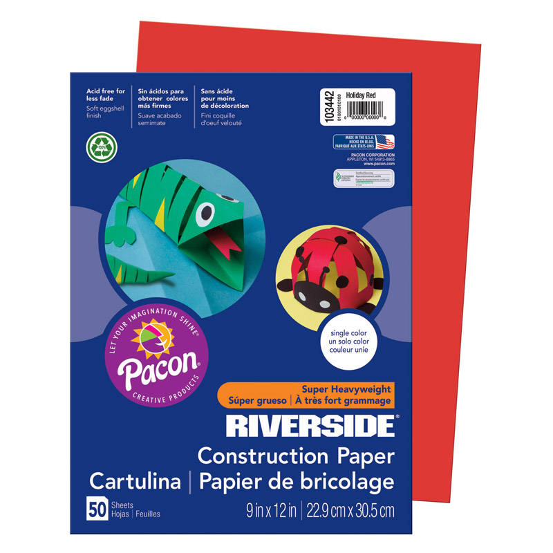 (10 Pk) Riverside 9x12 Holiday Red