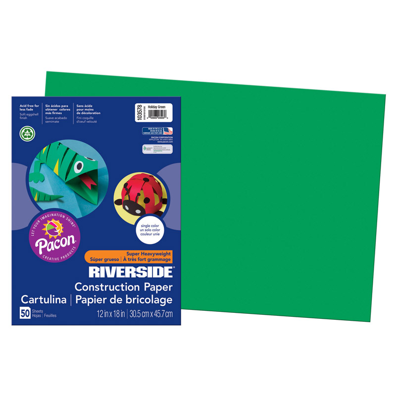 (6 Pk) Riverside Construction Paper