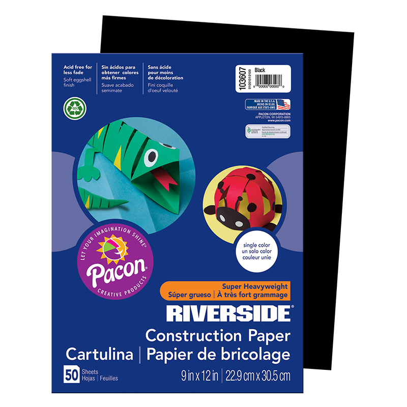 (10 Pk) Riverside 9x12 Black