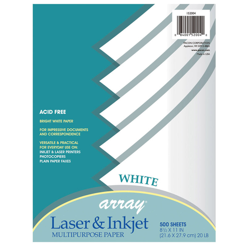 (2 Pk) Array Laser/Inkjet Paper