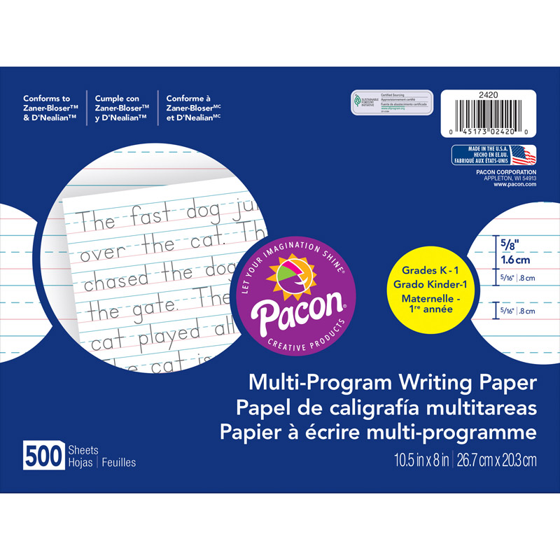 Multi-Program Handwriting Paper Grk