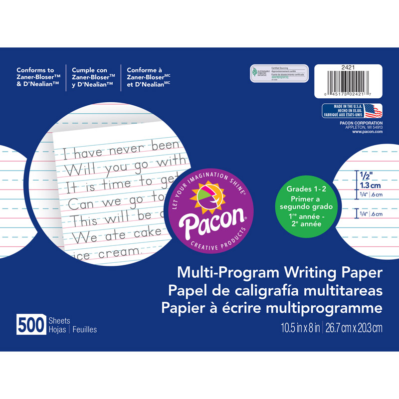 Multi-Program Handwriting Paper Gr1