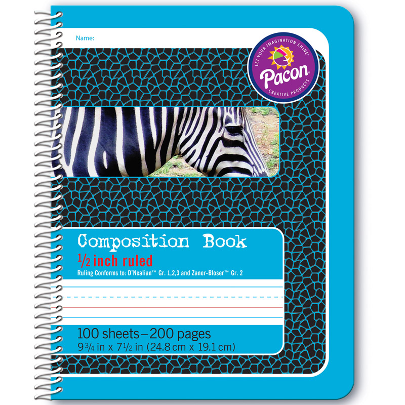 Composition Book 1/2in Ruled Spiral