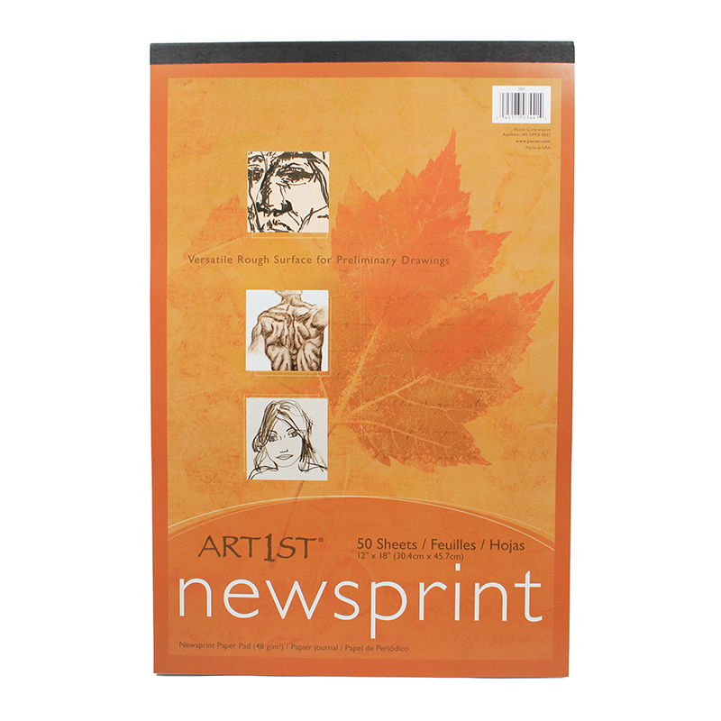 (6 Ea) Art1st Newsprint Pad 12x18