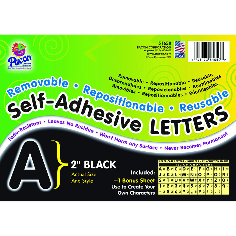 (2 Pk) Self Adhesive Letter 2in