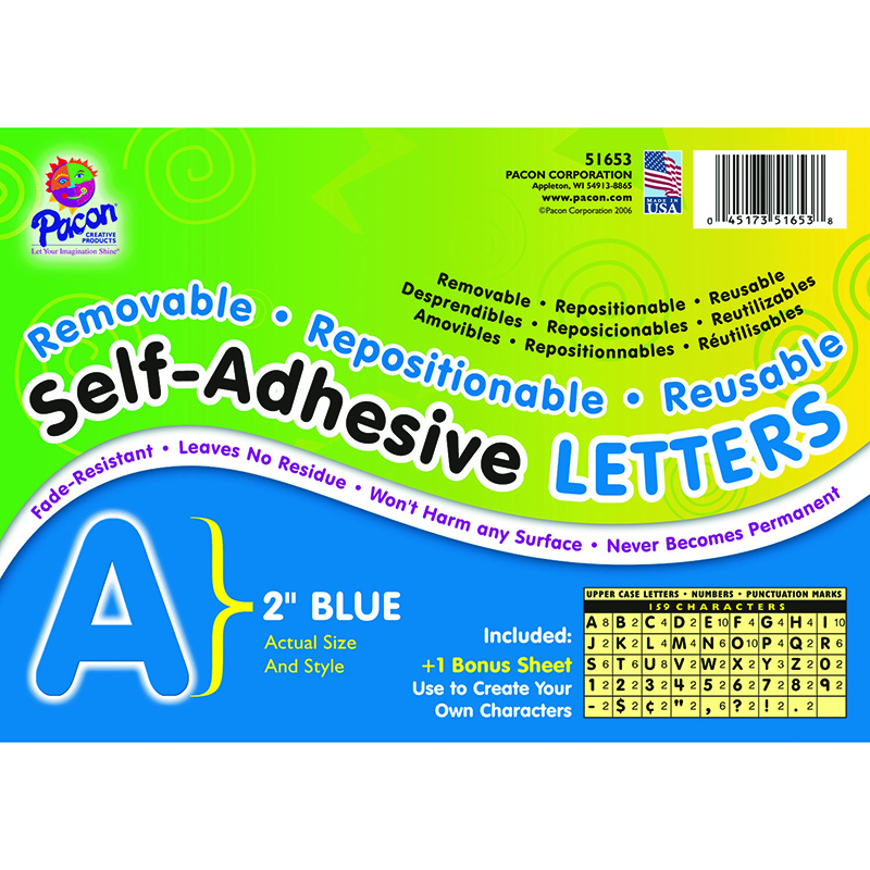 (2 Pk) Self Adhesive Letter 2in