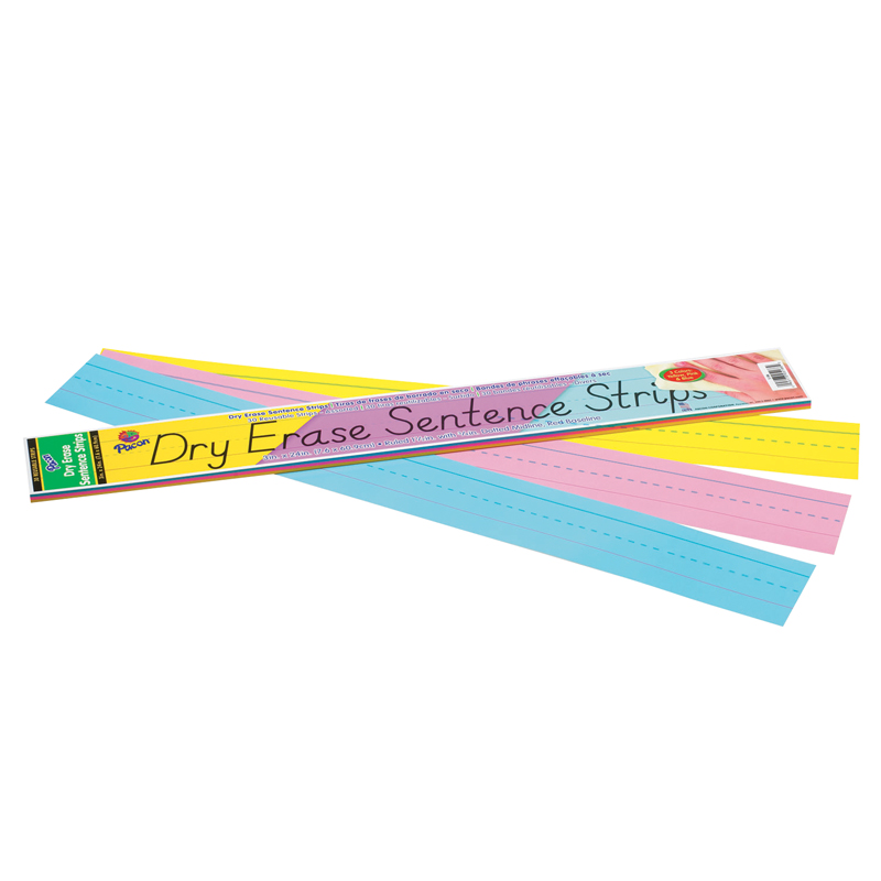 Dry Erase Sentence Strips Assorted