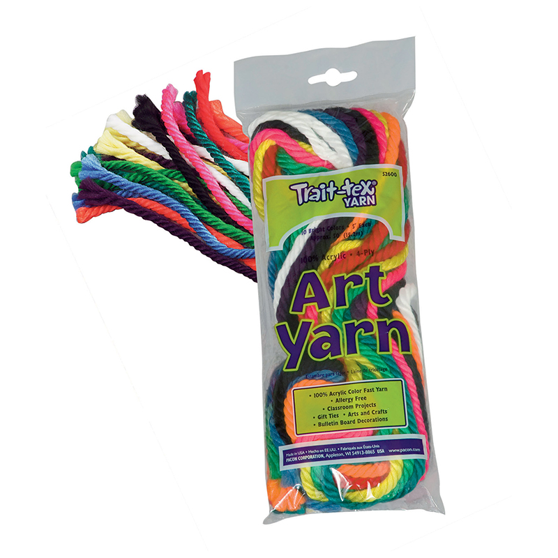 Art Yarn 50ft 10 Colors