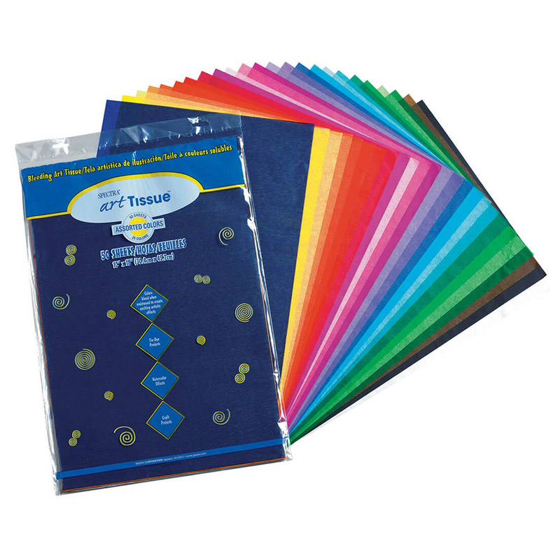 (5 Pk) Art Tissue 12x18 Asst