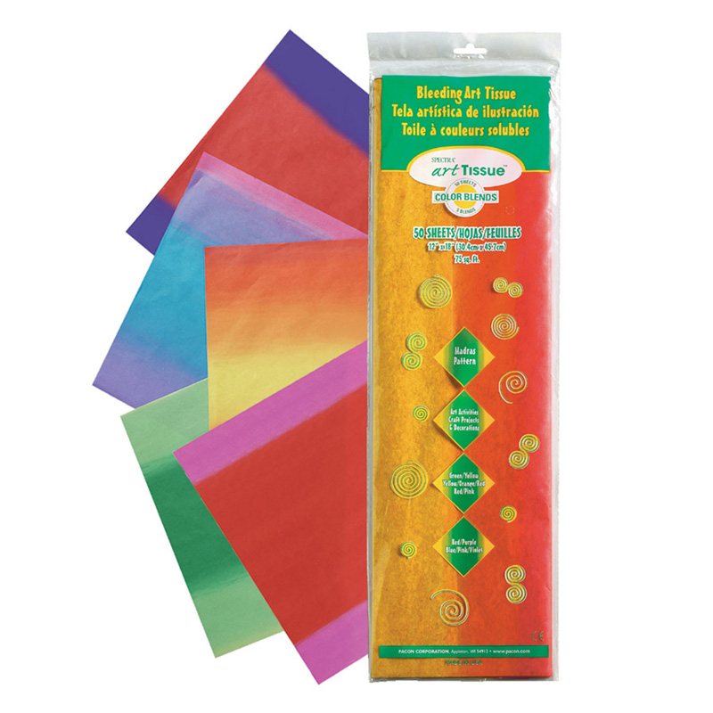 (2 Pk) Madras Tissue 12x18 Asst