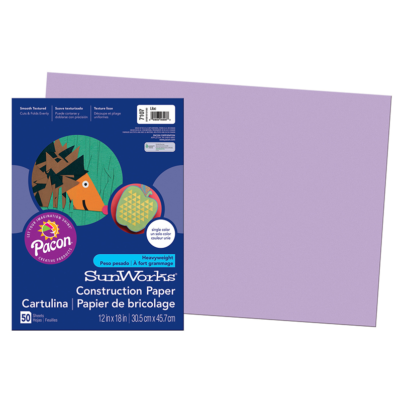 (10 Pk) Construction Paper Lilac