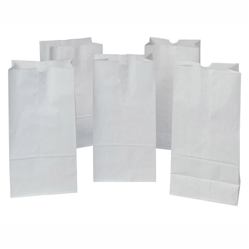 (2 Pk) Rainbow Bags 50 Per Pk White