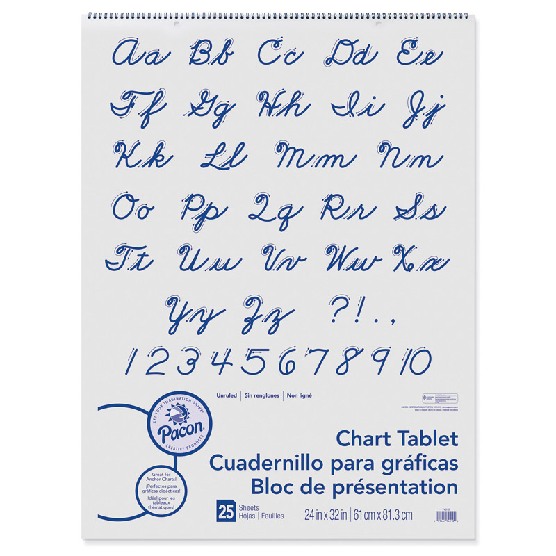 Chart Tablet 24x32 Unruled 25 Ct